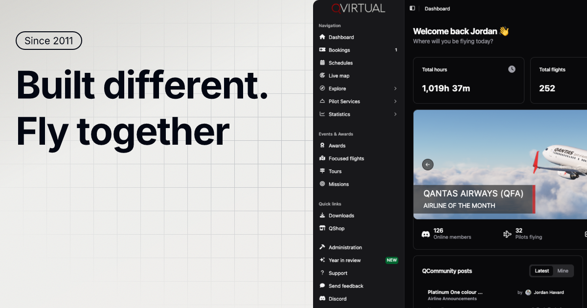 QVirtual - The Ultimate Virtual Airline for Realistic Flight Simulation